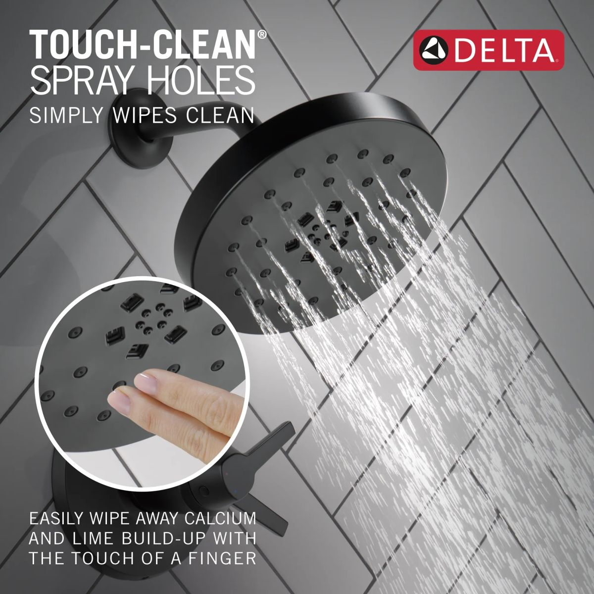 DELTA Galeon 17T Series Shower Trim with UltraSoak — Matte Black