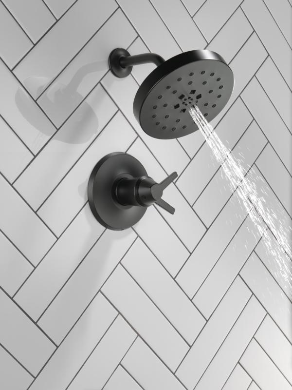 DELTA Galeon 17T Series Shower Trim with UltraSoak — Matte Black