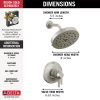 DELTA Galeon 17T Series Shower Trim with UltraSoak — Lumicoat® Stainless