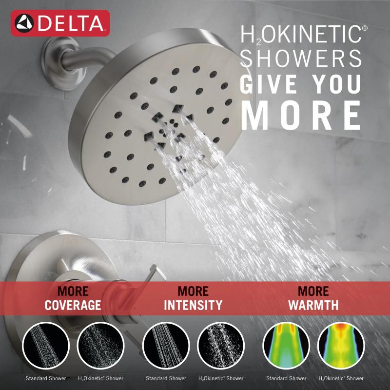 DELTA Tetra 17T Series Shower Trim — Lumicoat® Stainless