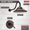 DELTA Cassidy TempAssure 17T Series Shower Trim — Venetian Bronze