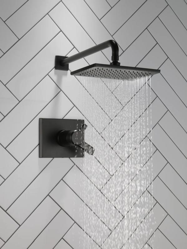 DELTA Pivotal TempAssure 17T Series H2OKINETIC Shower Trim — Matte Black
