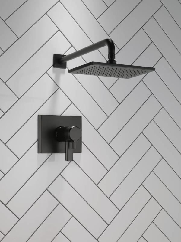 DELTA Pivotal TempAssure 17T Series H2OKINETIC Shower Trim — Matte Black