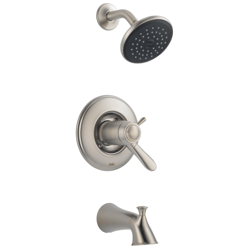 DELTA Lahara TempAssure 17T Series Tub & Shower Trim — Stainless