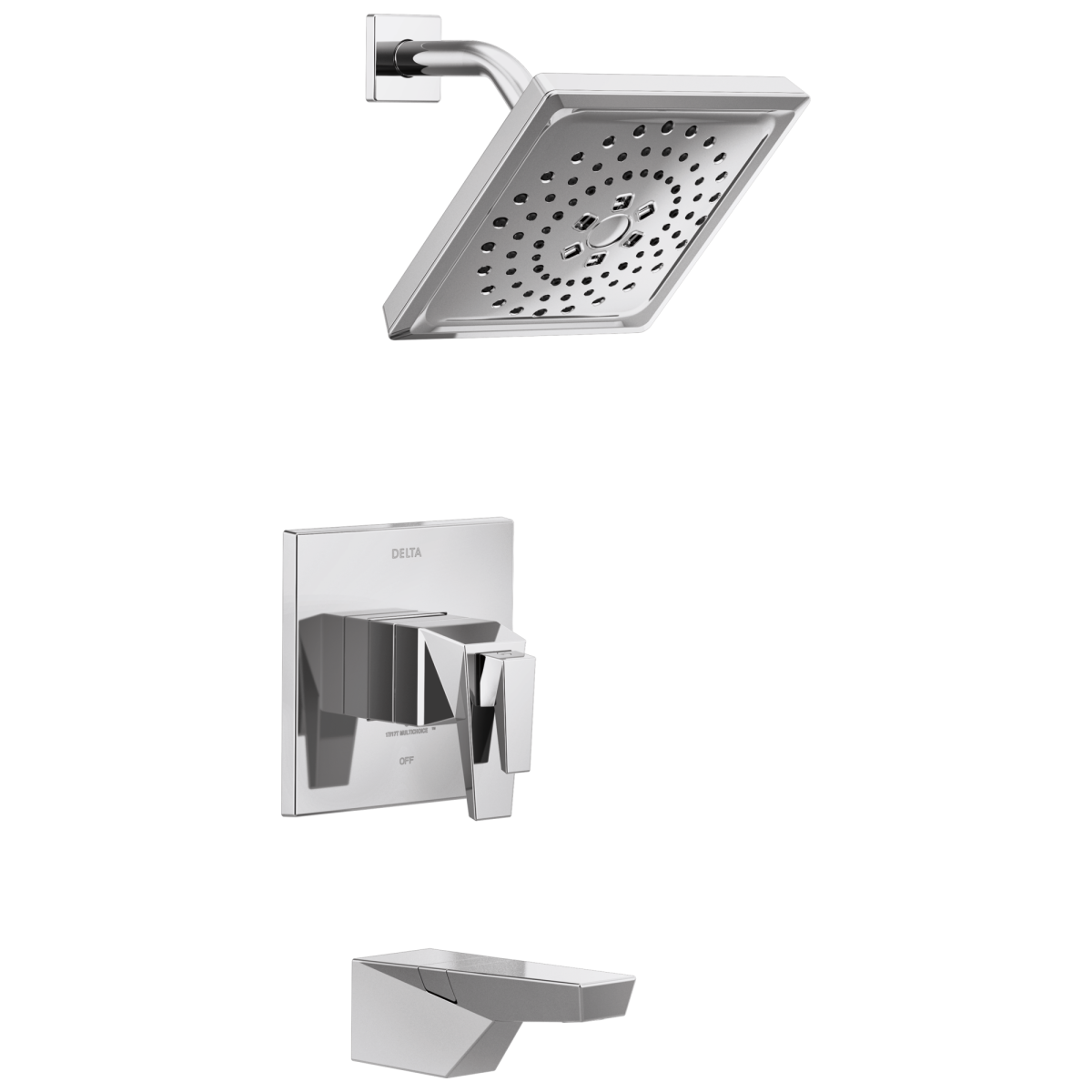 DELTA Trillian TempAssure 17T Series Tub & Shower Trim — Lumicoat® Chrome