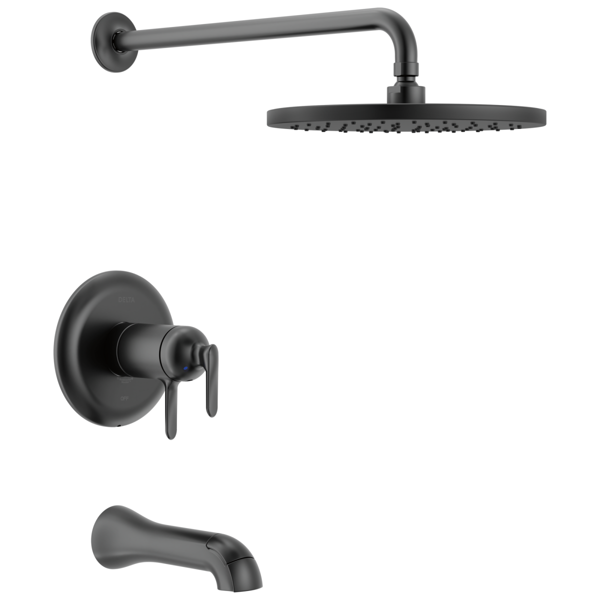 DELTA Bonacci 17T Series Tub Shower Trim — Matte Black