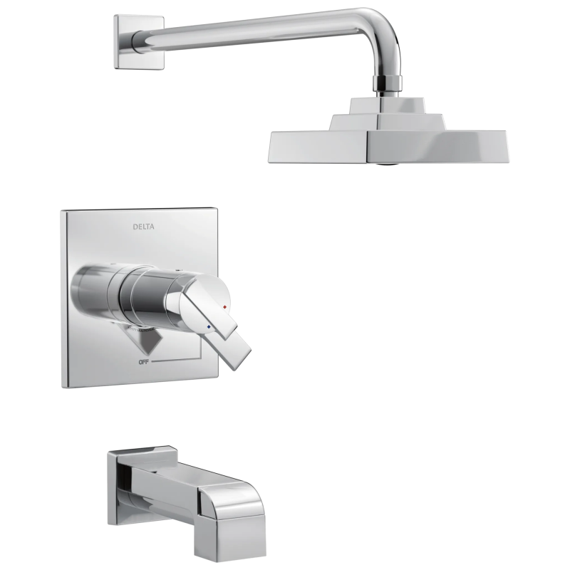 DELTA Ara TempAssure 17T Series H2Okinetic Tub & Shower Trim — Chrome