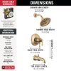 DELTA Broderick 17T Series Tub Shower Trim — Lumicoat® Champagne Bronze