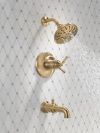 DELTA Broderick 17T Series Tub Shower Trim — Lumicoat® Champagne Bronze