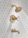 DELTA Broderick 17T Series Tub Shower Trim — Lumicoat® Champagne Bronze
