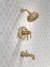 DELTA Broderick 17T Series Tub Shower Trim — Lumicoat® Champagne Bronze