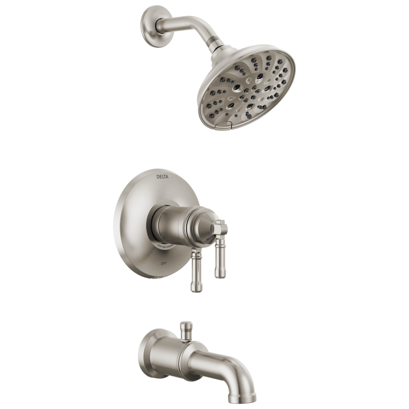 DELTA Broderick 17T Series Tub Shower Trim — Lumicoat® Stainless