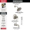 DELTA Broderick 17T Series Tub Shower Trim — Lumicoat® Stainless