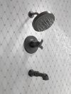 DELTA Tetra 17T Series Tub Shower Trim — Matte Black