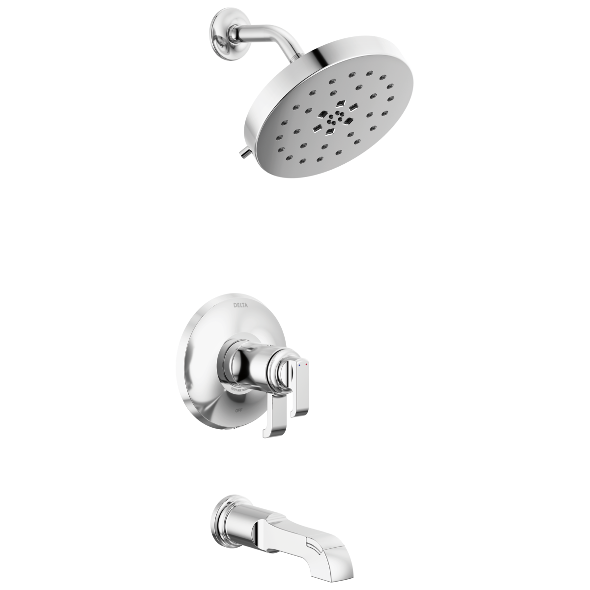 DELTA Tetra 17T Series Tub Shower Trim — Lumicoat® Chrome