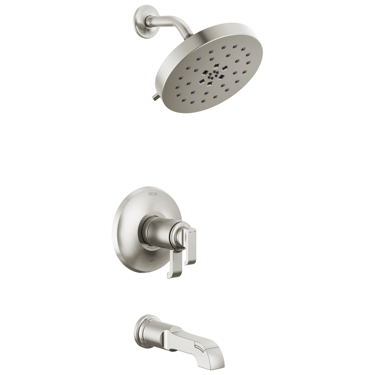 DELTA Tetra 17T Series Tub Shower Trim — Lumicoat® Stainless