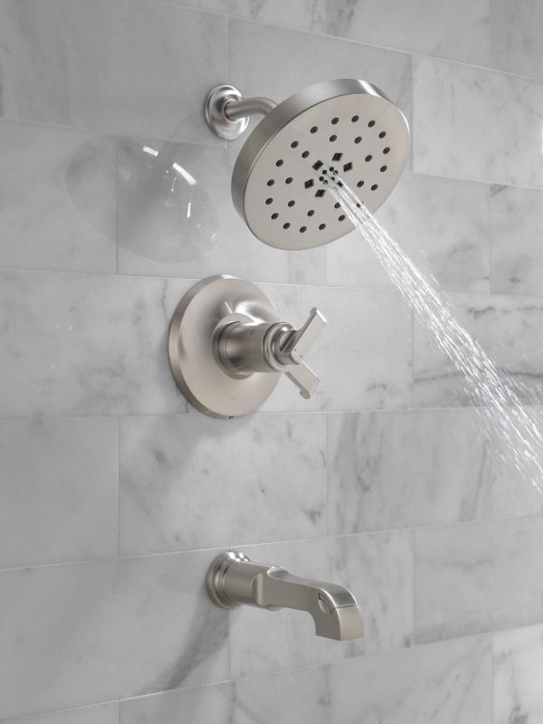 DELTA Tetra 17T Series Tub Shower Trim — Lumicoat® Stainless