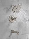 DELTA Tetra 17T Series Tub Shower Trim — Lumicoat® Stainless