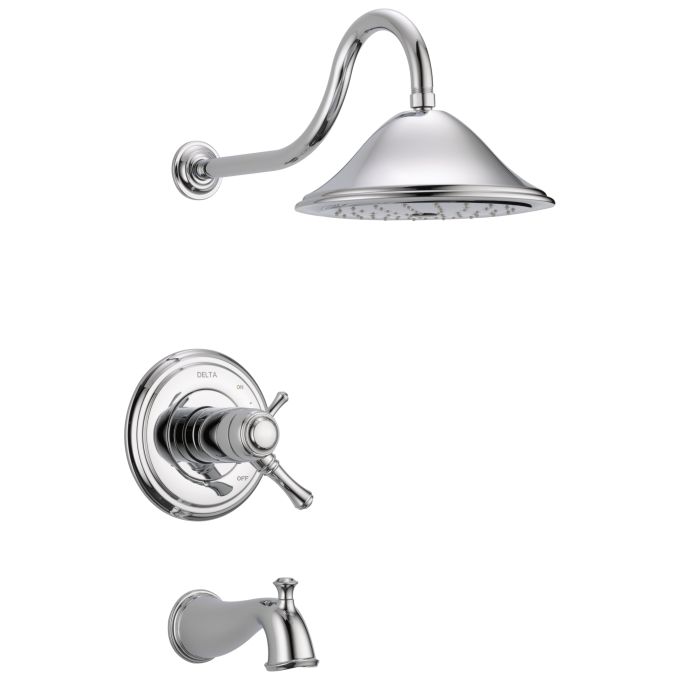 DELTA Cassidy TempAssure 17T Series Tub & Shower Trim — Chrome