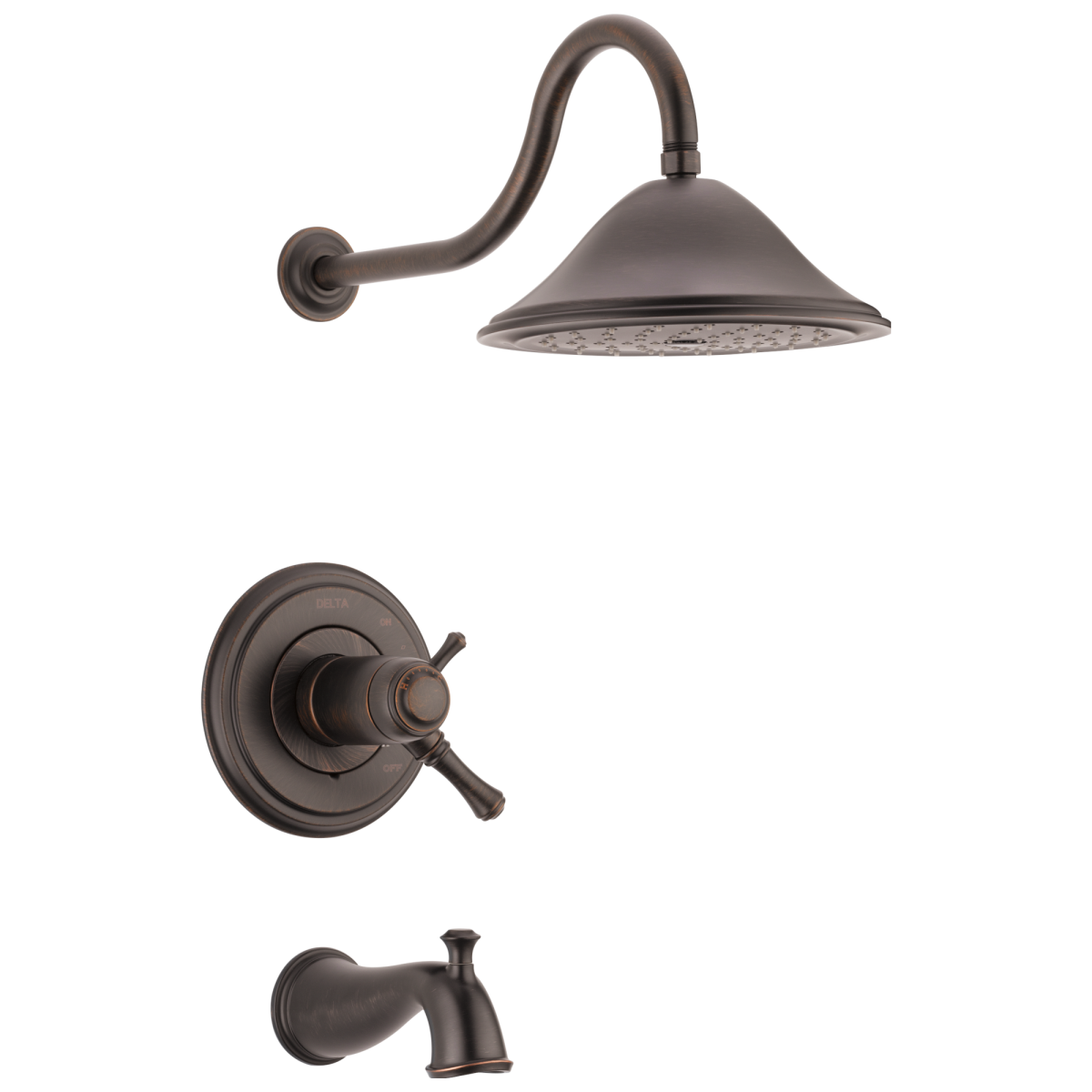 DELTA Cassidy TempAssure 17T Series Tub & Shower Trim — Venetian Bronze