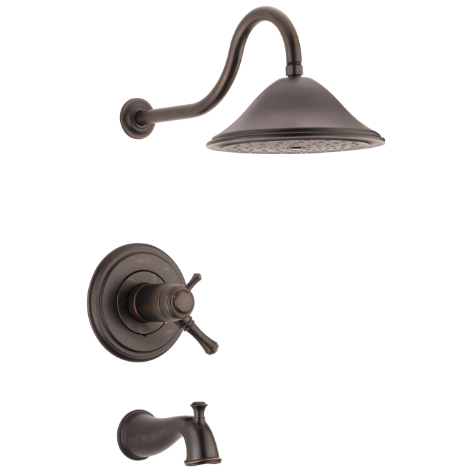DELTA Cassidy TempAssure 17T Series Tub & Shower Trim — Venetian Bronze