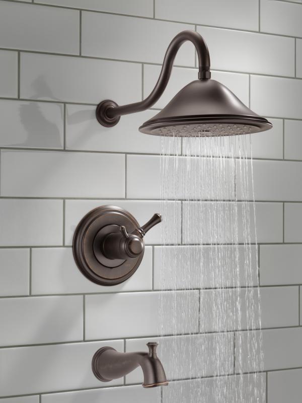 DELTA Cassidy TempAssure 17T Series Tub & Shower Trim — Venetian Bronze