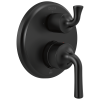 DELTA Kayra Two-Handle Monitor 14 Series Valve Trim with 3-Setting Integrated Diverter — Matte Black