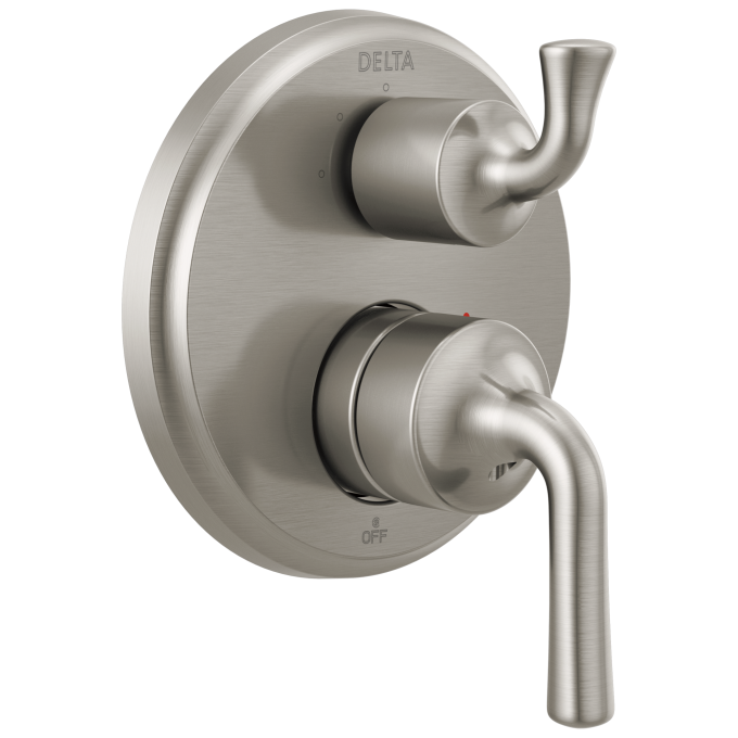 DELTA Kayra Two-Handle Monitor 14 Series Valve Trim with 3-Setting Integrated Diverter — Stainless