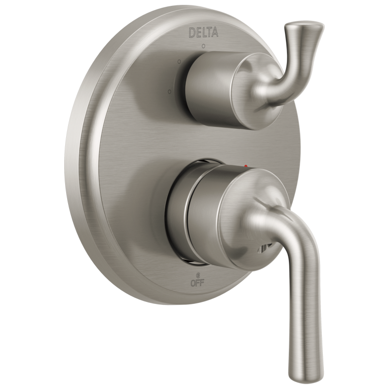 DELTA Kayra Two-Handle Monitor 14 Series Valve Trim with 3-Setting Integrated Diverter — Stainless