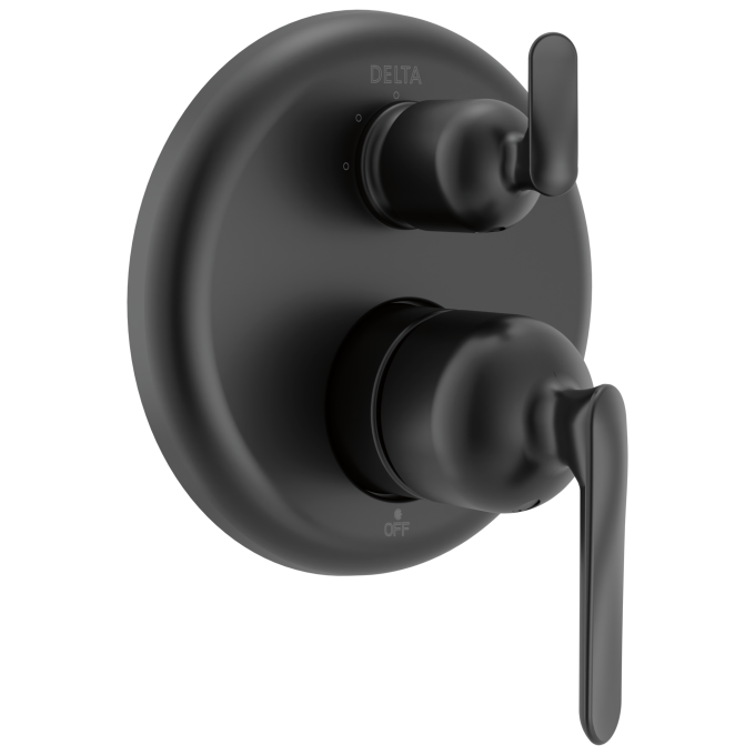 DELTA Bonacci 14 Series 3-Setting Integrated Diverter Trim — Matte Black