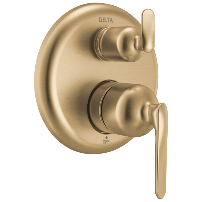 DELTA Bonacci 14 Series 3-Setting Integrated Diverter Trim — Lumicoat® Champagne Bronze