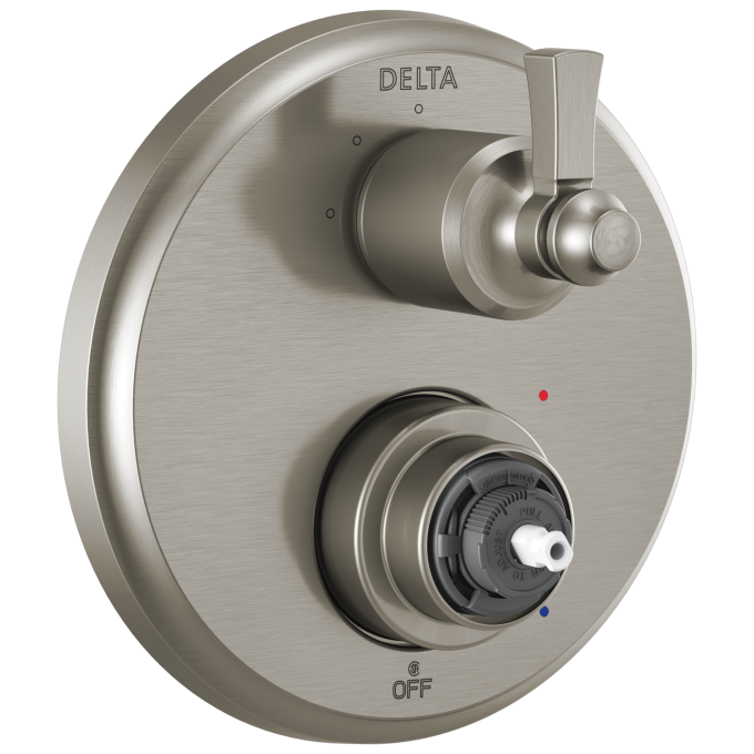 DELTA Dorval Traditional 2-Handle Monitor 14 Series Valve Trim with 3 Setting Diverter — Stainless