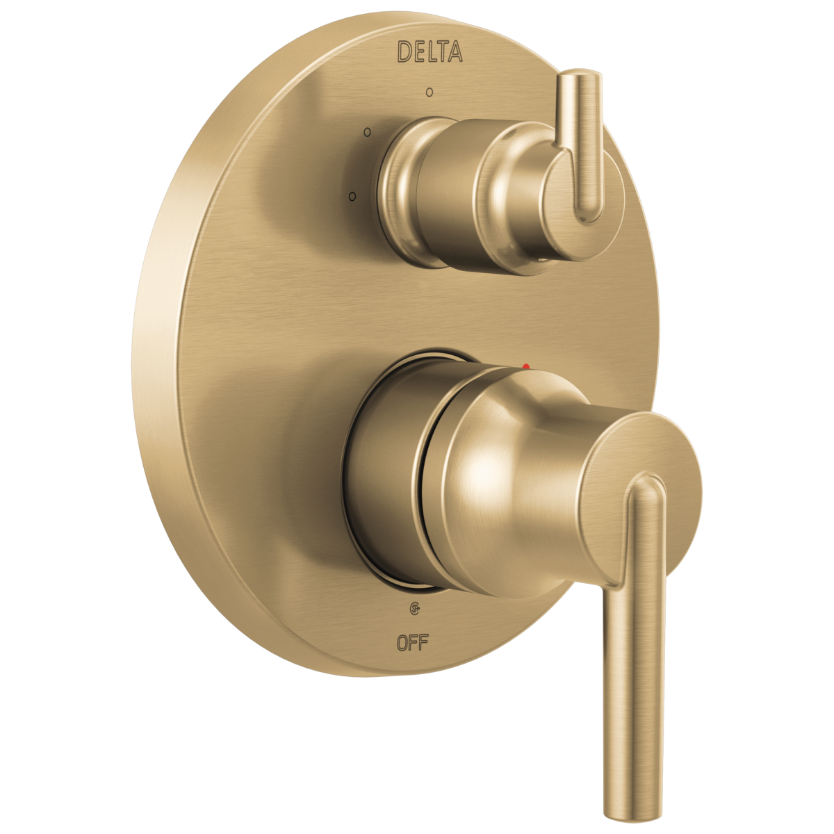 DELTA Trinsic Contemporary Monitor 14 Series Valve Trim with 3-Setting Integrated Diverter — Champagne Bronze