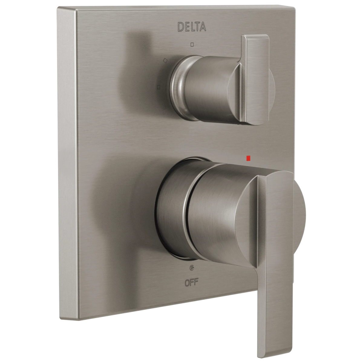 DELTA Ara Angular Modern Monitor 14 Series Valve Trim with 3-Setting Integrated Diverter — Stainless