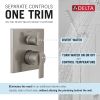 DELTA Ara Angular Modern Monitor 14 Series Valve Trim with 3-Setting Integrated Diverter — Stainless