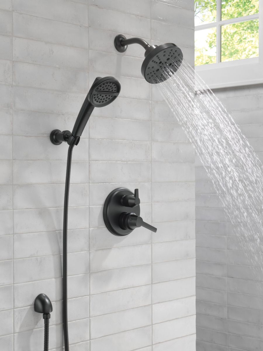 DELTA Universal Showering Components Wall Elbow for Hand Shower — Matte Black