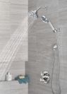 DELTA Universal Showering Components H2OKINETIC 5-Setting Contemporary Raincan Shower Head — Lumicoat® Chrome
