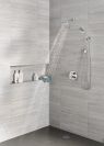 DELTA Universal Showering Components H2OKINETIC 5-Setting Contemporary Raincan Shower Head — Lumicoat® Chrome