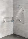 DELTA Universal Showering Components H2OKINETIC 5-Setting Contemporary Raincan Shower Head — Lumicoat® Chrome