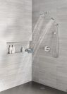 DELTA Universal Showering Components H2OKINETIC 5-Setting Contemporary Raincan Shower Head — Lumicoat® Chrome