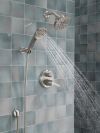 DELTA Universal Showering Components H2OKINETIC 5-Setting Contemporary Raincan Shower Head — Lumicoat® Stainless