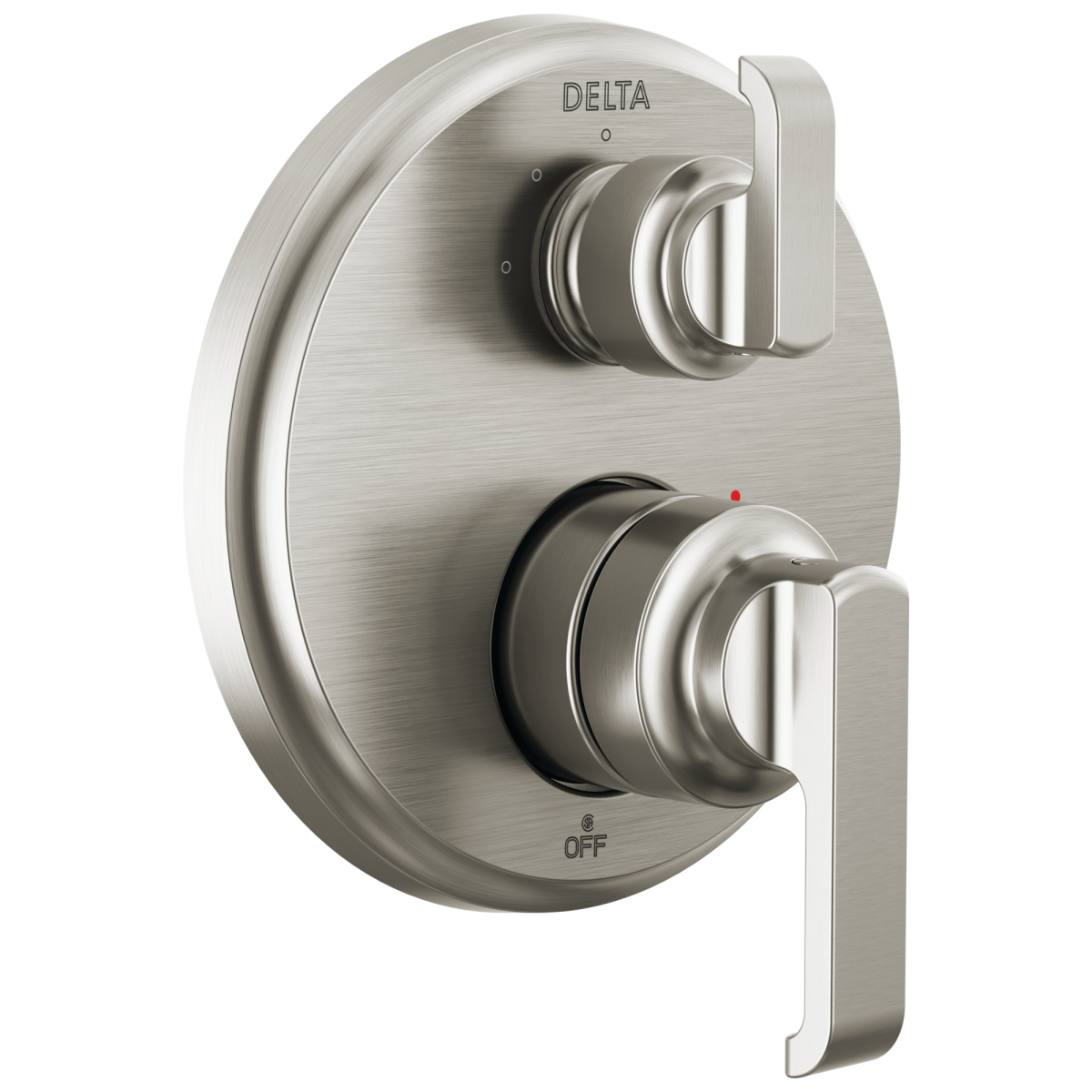 DELTA Tetra 14 Series Integrated Diverter Trim with 3-Setting — Lumicoat® Stainless