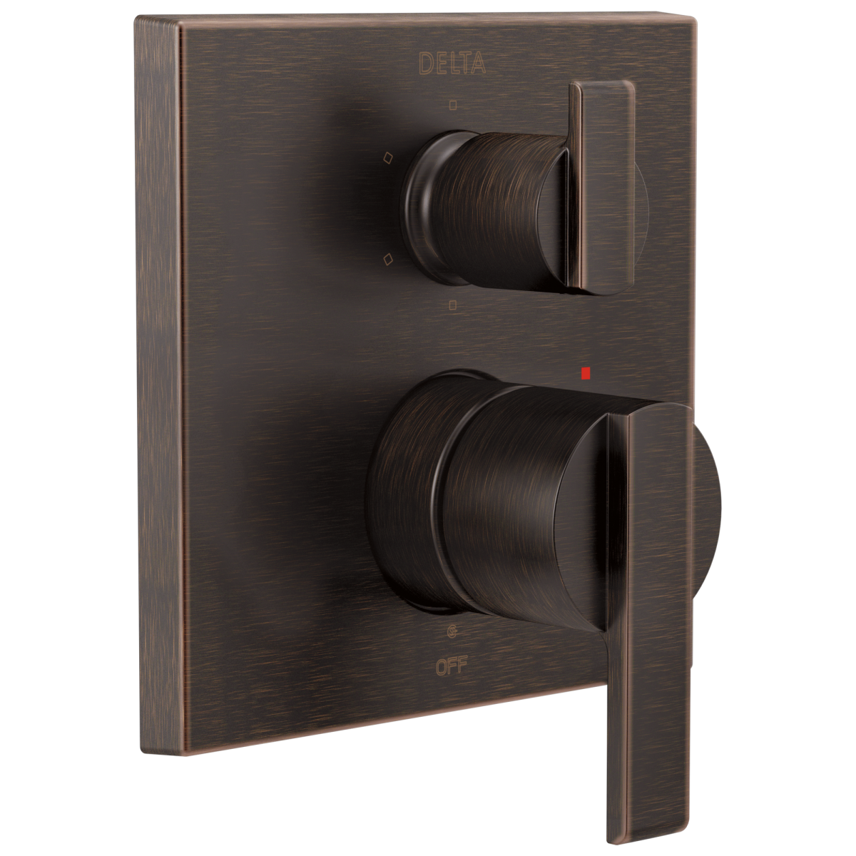 DELTA Ara Angular Modern Monitor 14 Series Valve Trim with 6-Setting Integrated Diverter — Venetian Bronze