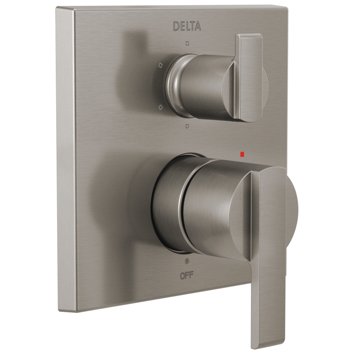 DELTA Ara Angular Modern Monitor 14 Series Valve Trim with 6-Setting Integrated Diverter — Stainless