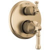 DELTA Broderick 14 Series Integrated Diverter Trim 6-Setting — Lumicoat® Champagne Bronze
