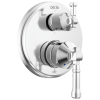 DELTA Broderick 14 Series Integrated Diverter Trim 6-Setting — Lumicoat® Chrome