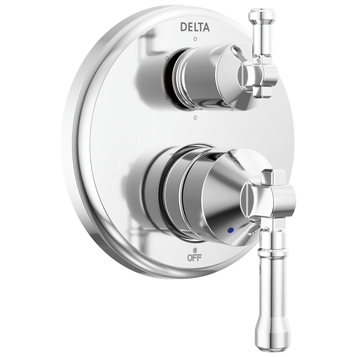 DELTA Broderick 14 Series Integrated Diverter Trim 6-Setting — Lumicoat® Chrome