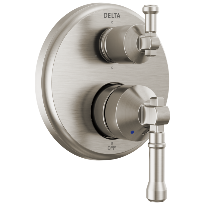 DELTA Broderick 14 Series Integrated Diverter Trim 6-Setting — Lumicoat® Stainless