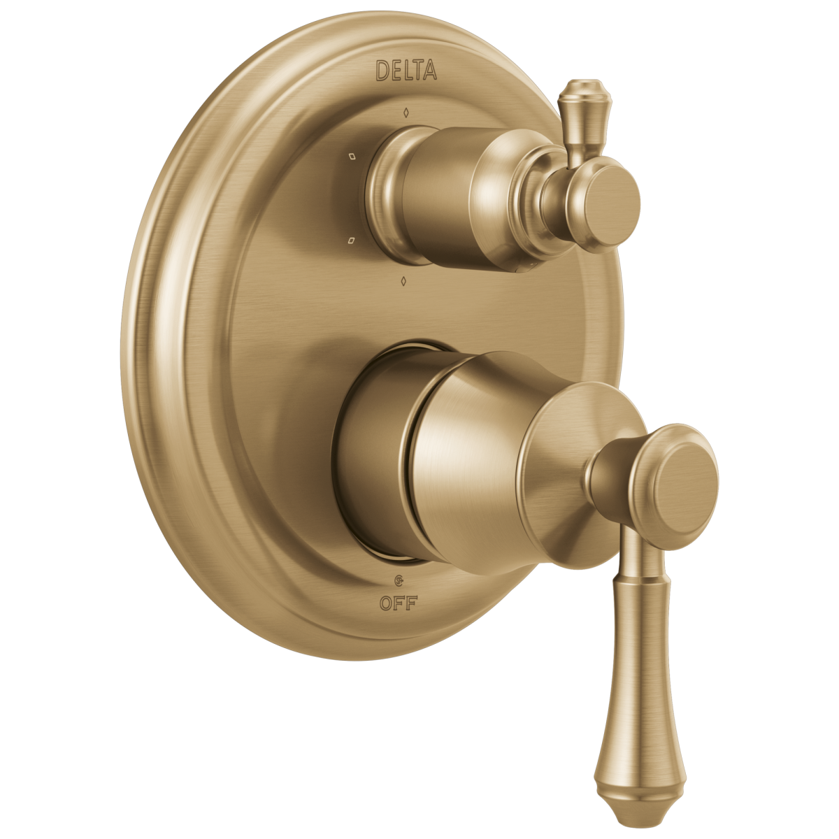 DELTA Cassidy Traditional Monitor 14 Series Valve Trim with 6-Setting Integrated Diverter — Champagne Bronze