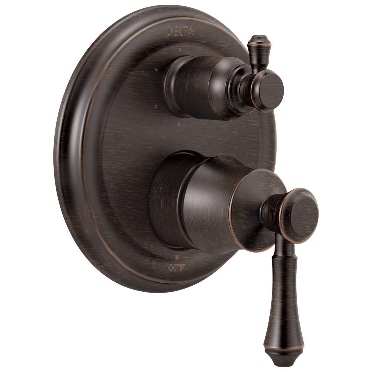 DELTA Cassidy Traditional 2-Handle Monitor 14 Series Valve Trim with 6-Setting Integrated Diverter — Venetian Bronze